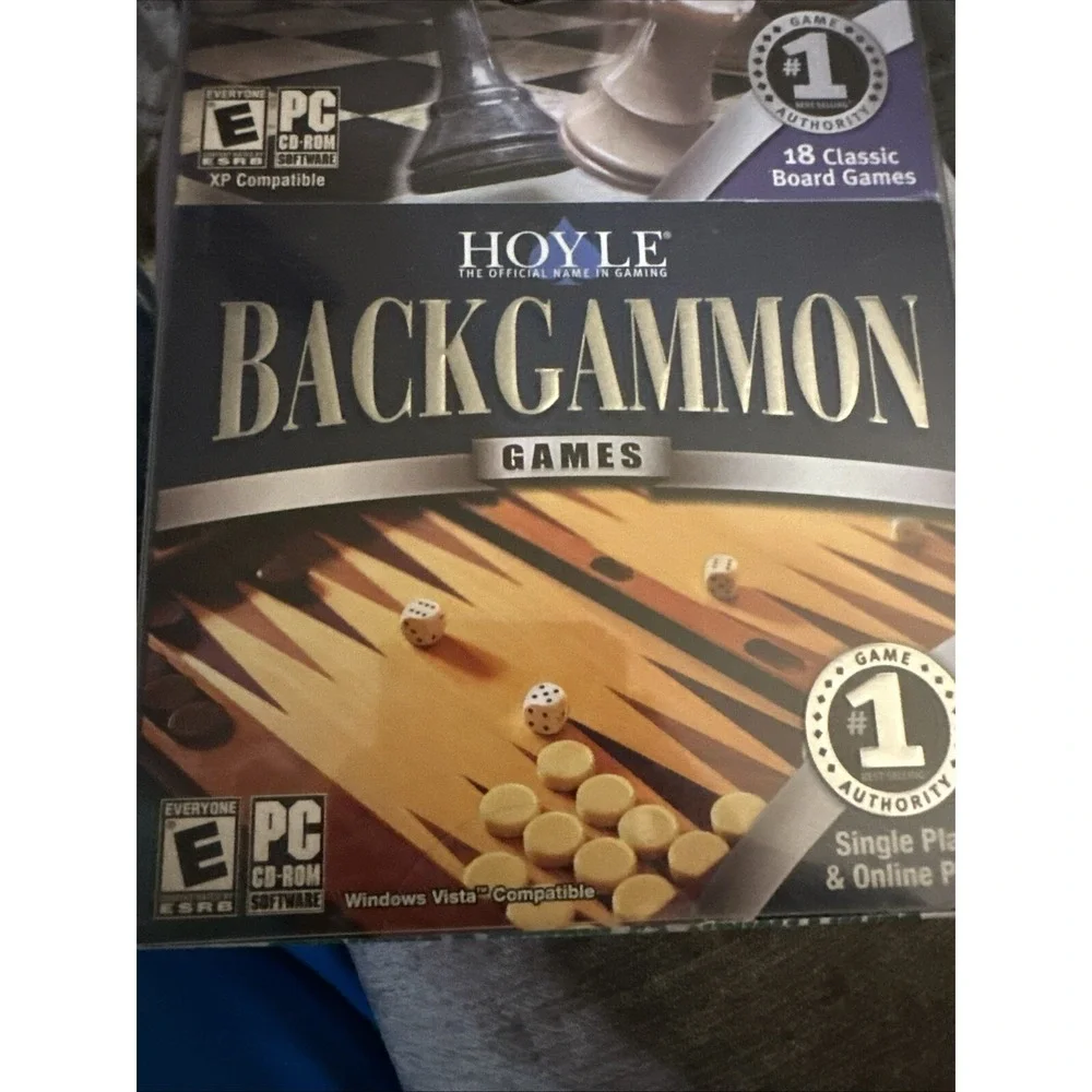 Hoyle Backgammon & Board Games 2 Pack PC 2006 NEW SEALED 524871 Encore Software